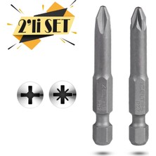 İzeltaş Izeltaş 2'li Yıldız Bits Uç Seti PH2 PZ2 50MM Yüksek Kalite S2 Çelikten Üretilmiştir