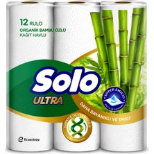 Solo Ultra Organik Bambu Katkılı Kağıt Havlu 12'li