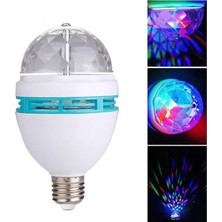 Orvionlabs Renkli LED Ampul Disko Ampulü 360 Derece Dönen Disko Topu Hareketli Özellikler