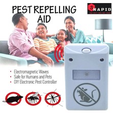 Orvionlabs Pest Repeller Böcek Sinek Haşere Fare Kovucu Ultrasonik Zararlı Kovar Cihaz