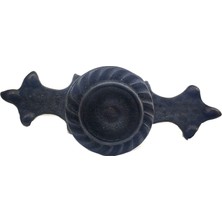 Aslanoğlu Store Antika Tarz Dekoratif Pirinç Çizgili Düğme - 35X100 Mm, Büyük, Oksit