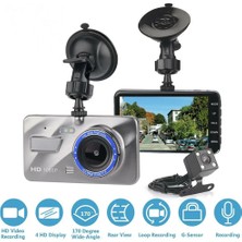 Orvionlabs Araba Dvr Dash Cam Arka Görünüm Kameralı: 4 Inç Hd 1080P Çift Lens Araç Video Kaydedici Akıllı G-Sensör ve 170 Dereklik Geniş Açılı