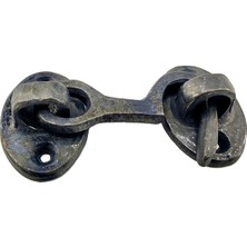 Aslanoğlu Store Antika Tarz Dekoratif Pirinç Çengeli - 5cm, Oksit