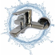 Blue Love Meriç Krom Banyo Bataryası - Modern Tasarım
