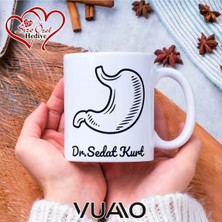 Vuao Doktora Özel Isimli Yazılı Kupa Bardak, Kişiye Özel Baskılı Isme Özel Kupa - Doktor Arkadaşa Eşe Hediye Isim Yazılı Kupa - Doktorlara Kupa Bardağı Çift Taraflı Baskılı Sağlık Çalışanı Meslek Kupası