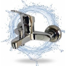 Blue Love Yağmur Krom Banyo Bataryası - Modern Seri