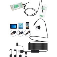 Orvionlabs 10MT Lens 5.5mm Işıklı Endeskop Boroskop Yılan Kamera