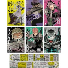 Kurukafa Yayınları Kaiju No. 8 3-4-5-6-7-8. Ciltler Manga Seti (Manga Ayracı ve Özel Cetvel Hediyeli)