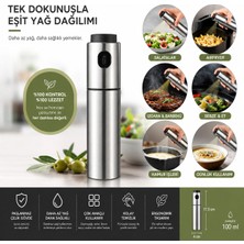 PratikBir Paslanmaz Çelik Gövdeli Sprey Yağlık