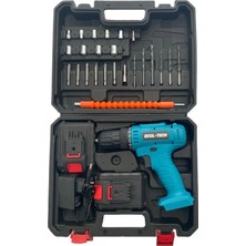 Orvionlabs Ecol-Tech Akülü Şarjlı Vidalama Matkap 21V 3.0AH