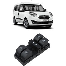 CME PARTS Opel Combo D 2011-2017 Uyumlu Ön Sol Kapı Dörtlü Cam Açma Düğmesi 12 Pin 735498686