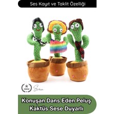Svein #kaktüs Konuşan Dans Eden Kaktüs Oyuncak Sese Duyarlı Ses Kayıtlı Müzikli Peluş Bebek Eğitici Taklit Eden Hareketli Interaktif Çocuk Oyuncağı 35 cm Pil Ile Çalışan