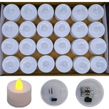 Aslanoğlu Store Pilli Mum 1.8 cm 24 Lü Paket