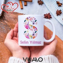Vuao Isimli ve Harfli Kupa Bardak Isme Özel Kişiye Özel Kupa Bardak Anneye Babaya Öğretmene Hediye Şık Tasarım Baş Harf Yazılı Çay Kupası Premium Baskı Hatıra Hediyelik Eşya Ofis Içi Kaliteli Kupa Bardak