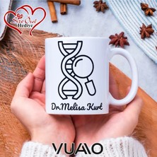 Vuao Doktora Özel Isimli Yazılı Kupa Bardak, Kişiye Özel Baskılı Isme Özel Kupa - Doktor Arkadaşa Eşe Hediye Isim Yazılı Kupa - Doktorlara Kupa Bardağı Çift Taraflı Baskılı Sağlık Çalışanı Meslek Kupası