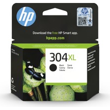 HP Orijinal 304XL Siyah Mürekkep Kartuşu Yüksek Verim ile Net Baskı Kalitesi Sağlar