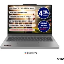 Lenovo Ideapad 5 2 In 1 14AGP11 Amd Ryzen™ Aı 7 445 16GB 1 Tb SSD 14" Touch 83UH0049TR Freedos Dokunmatik Taşınabilir Bilgisayar