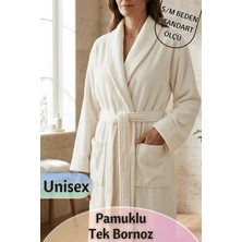 Dantelux Unisex Pamuklu Tek Bornoz (S/m Standart Beden)