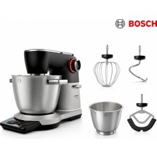 Bosch MUMS8ZS18 Serie 8 Mutfak Makinesi 1800 W 6 L Hazneli Entegre Tartı ve Zamanlayıcılı Tam Metal Gövdeli Gümüş Siyah