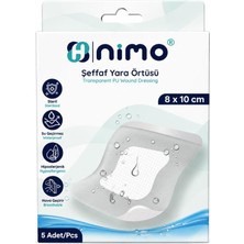 Nimo Şeffaf Yara Örtüsü 8X10 cm 5li