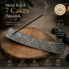 İki Yedi Konsept 7 Çakra Metal Tütsülük Kayık Model Çubuk Tütsü Standı Meditasyon Yoga Dekoratif Ev Hediyesi
