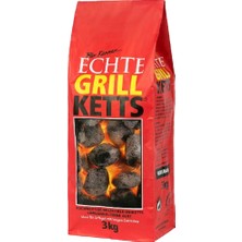 3 kg Feuer & Flamme Briket Mangal Kömürü Uzun Süre Kalıcı Kor Özelliği ile İdeal Pişirme