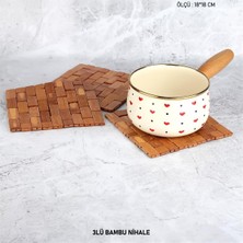 MİEN Mien Bambu Nihale 3'lü Set 18X18 cm