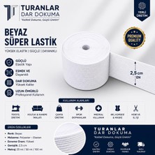 Dardokuma Süper Lastik Beyaz 2,5CMX10M