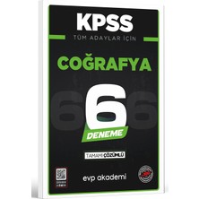 Kpss Tüm Adaylar Için Coğrafya 6 Deneme Tamamı Çözümlü Evp Akademi