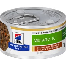 Hill's Hills Metabolic Tavuklu ve Sebzeli Kedi Güveç 82 gr x 6 Adet