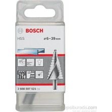 Bosch Kademeli Matkap Ucu Hss 6-39 Mm 10,0 Mm 93,5 Mm Uzun Ömürlü Tasarım ile Yüksek Dayanıklılık