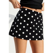 Moda Armanc Kadın Puantiye Desenli Mini Şort Etek Yeni Sezon