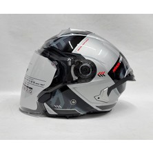 mt Cosmo Arrow C2 Parlak Renk Güneş Vizörlü Yarım Kask