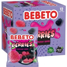 Bebeto Böğürtlen Yumuşak Şeker Jelibon 80 G  12 Adet