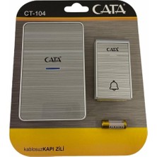 Cata Uzaktan Kumandalı Kapı Zili CT-104 Lüx Model LED Işıklı Kablosuz 35 Melodi Seçeneği