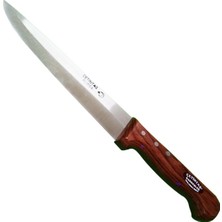 Aslanoğlu Store Çetintaş Bursa Kurban ve Kasap Bıçağı No:3, 18 Cm, Ahşap Gül Sap