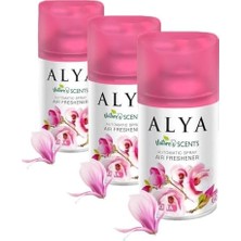 Alya 's Scents Magnolia - Manolya Oda Kokusu Yedek Makine Spreyi 250 ml (3 Paketi)