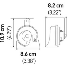 Korna 12V 400/500Hz,Gm - Hel 3fh 007 728 971