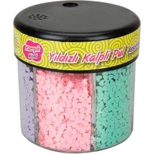Bubu 6 Renk Yıldızlı Kalpli Pul 80 g Sanatsal Malzemeler İçin Renkli Dekoratif Malzeme