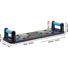 Leyaton Fonksiyonel Şınav Çalışma Platformu Tahtası LYT-199 Siyah 100 kg Taşıma Kapasitesi ile Ayarlanabilir