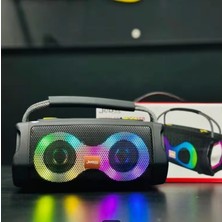 Gaman SA-217 Speaker Şarjlı Rgb Ledli -Bluetooth Hoparlör Uzun Pil Ömrü ve Güçlü Ses