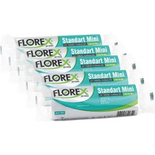 Florex Şeffaf Standart Mini Çöp Torbası 44 x 45 cm 5'li Küçük Boy Kokusu Yok
