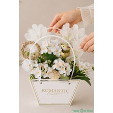 Yapay Çiçek Sitesi Yapay Çiçekli Romantic Çantalı Aranjman Model 39