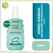 Garnier Ambre Solaire Güneş Sonrası Nemlendirici Ferahlatıcı Sprey 200 ml Kaktüs Özlü Cilt İçin