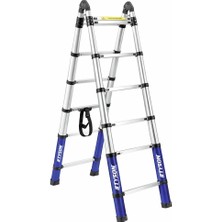 Tyson Pro Series Alüminyum Teleskopik Merdiven 440 cm 14 Basamaklı 150 kg Kapasiteli - TYS9149