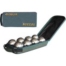 Delta Çantalı Metal Bocce Seti 8 Toplu Spor Yarışmaları İçin Uygun Hafif ve Taşınabilir Set