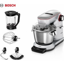 Bosch MUM9YX5S12 Optimum Serie 8 Mutfak Şefi 1600 W 5.5 L Paslanmaz Çelik Hazneli Entegre Tartılı Cam Blenderlı Gümüş
