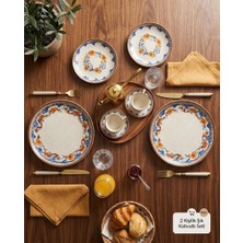 Bonna Porselen Bonna Retro Floral Kahvaltı Takımı 2 Kişilik