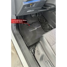 Ford Focus 2011–2017 Siyah 8d Deri Tam Kaplama Havuzlu Oto Paspas + Metal Topukluk Eva Çift Koruma Seti