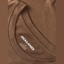 Jack & Jones Erkek Aero Bisiklet Yaka Tişört %100 Pamuk Kısa Kol Günlük Stil L Beden